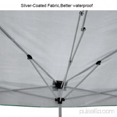 Quictent Easy Pop Up Canopy Instant Canopy Tent 10x10 Feet Heavy duty Height adjustable waterproof Green